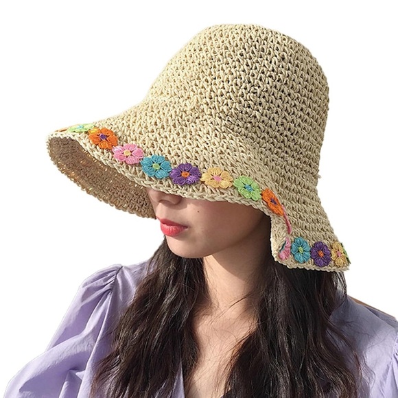 True Love Floppy Straw Sun Hat - Picture 1 of 11